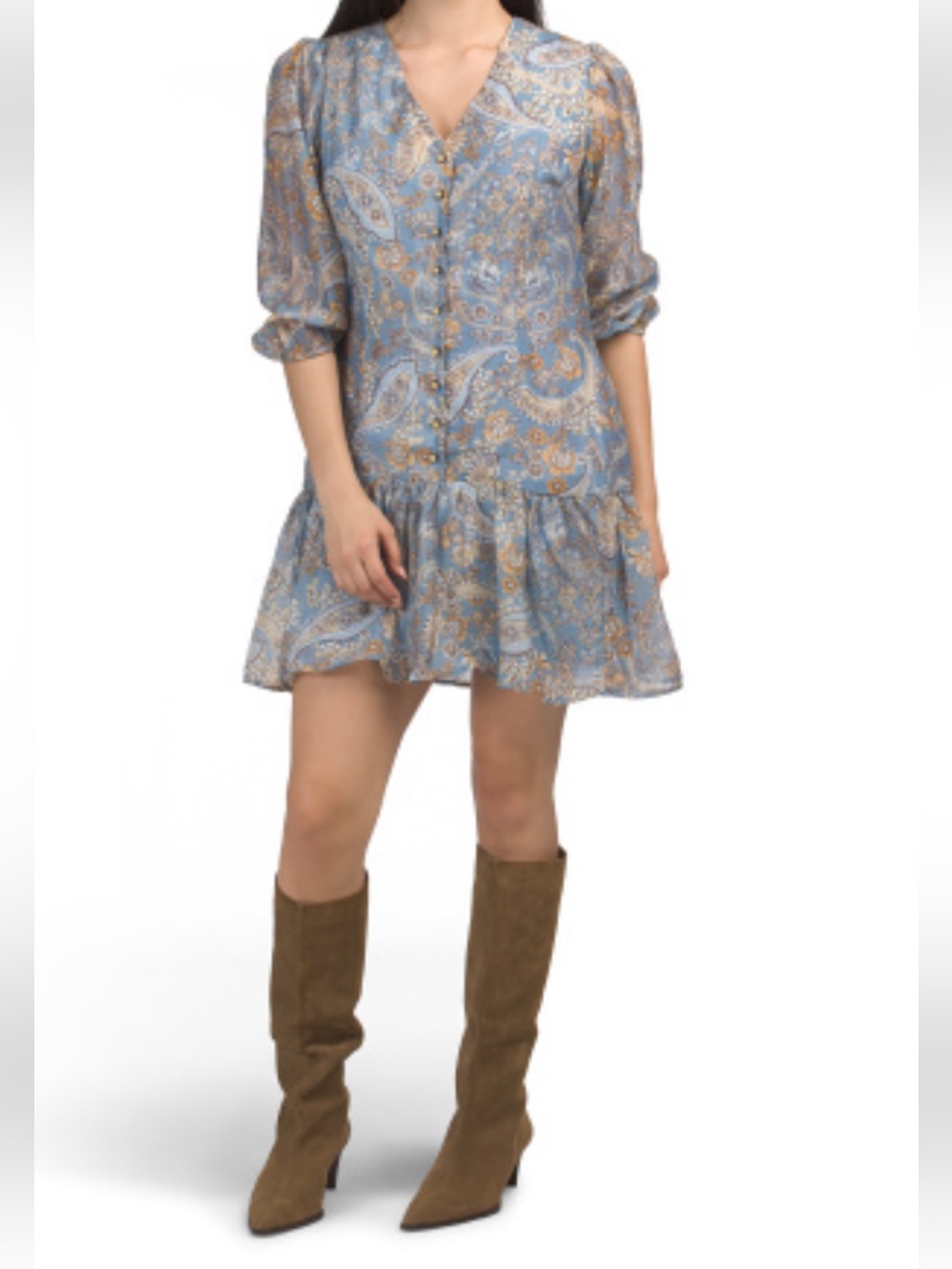 NWT Lucky brand dress size XL, fall floral pattern